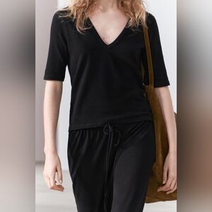 ZARA WASHED COTTON T-SHIRT